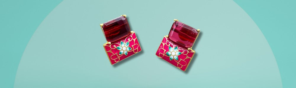 Stud Earrings Online for Women | Silver & Gold Plated Designs