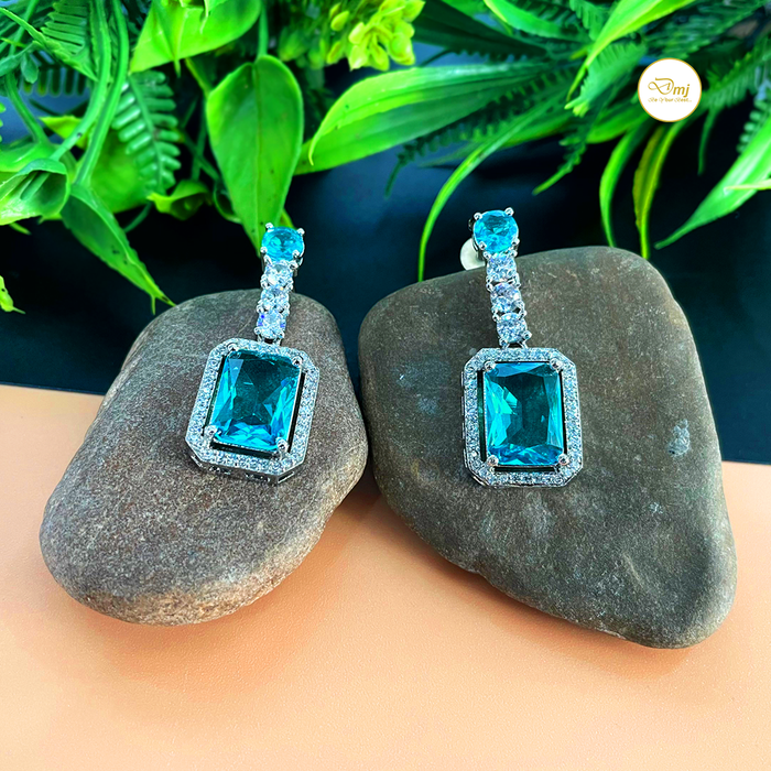 Blue Topaz Silver Plated Necklace and Earring Set Jewellery Set Online