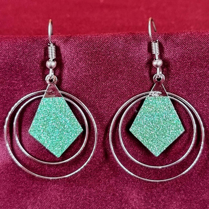 Stylish Party Ready Silver Plated Drop Earrings