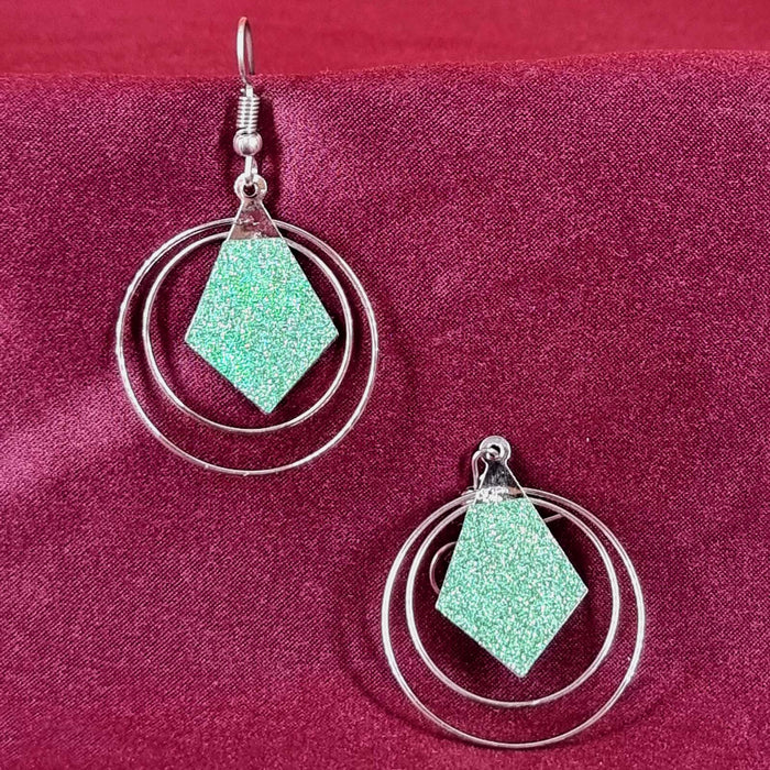 Stylish Party Ready Silver Plated Drop Earrings