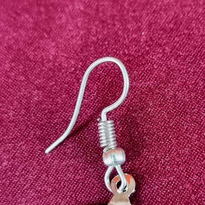 Stylish Party Ready Silver Plated Drop Earrings