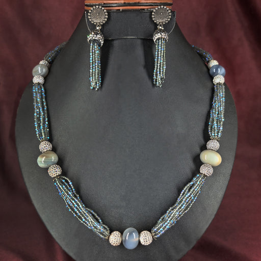 Beautiful Silver-Plated Women's Jewelry Sets with CZ Stones and Beads