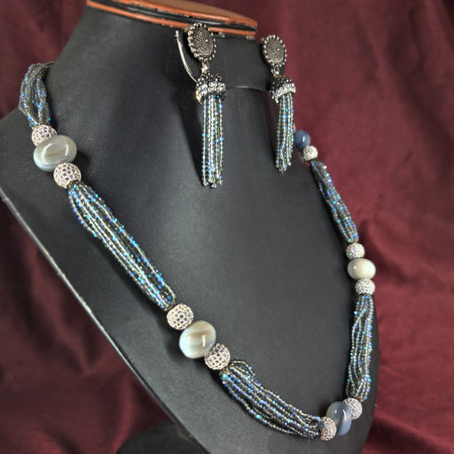 Beautiful Silver-Plated Women's Jewelry Sets with CZ Stones and Beads