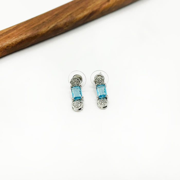 Elegant Aquamarine Gemstone Jewelry Set for Women – Necklace, Earrings, Bracelet, and Ring