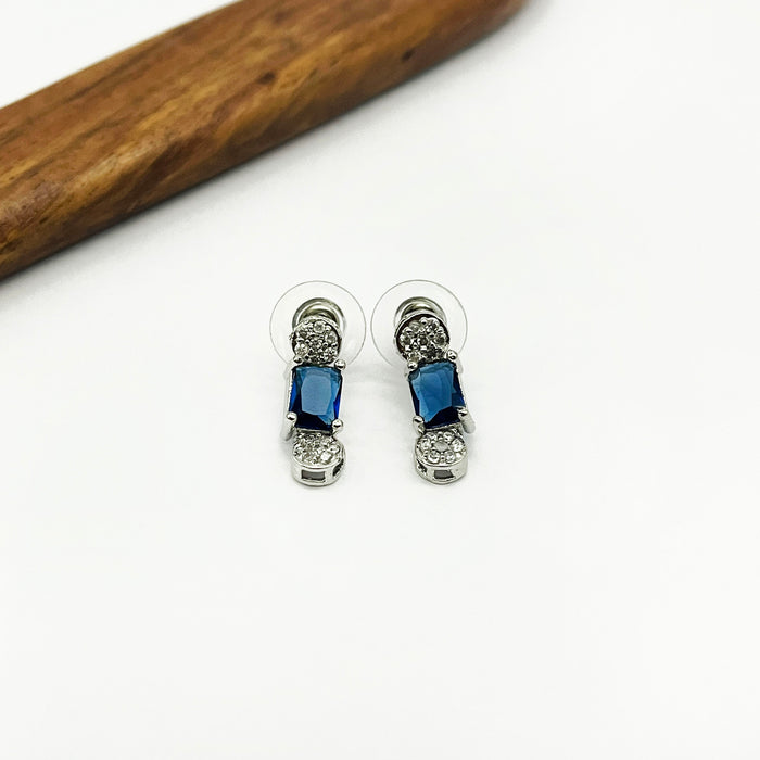 Blue Sapphire Gemstone Jewelry Set for Women – Necklace, Earrings, Bracelet, and Ring
