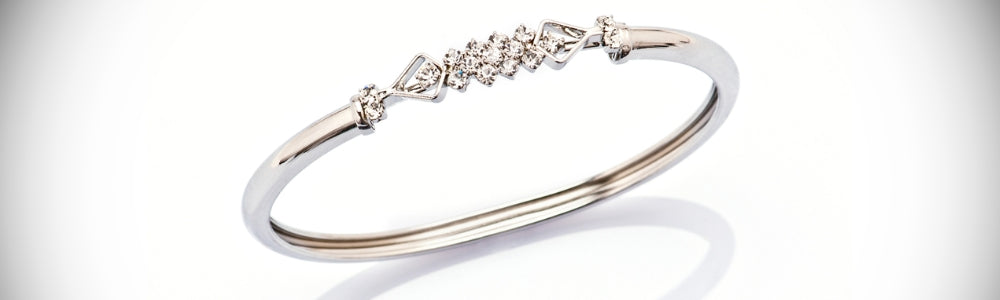 Stunning Silver Bangle Collections Online From Diwam Jewels