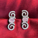 Silver Plated Jewelley Set of Rose Quartz & CZ with Necklace, Earrings, Mang Tikka