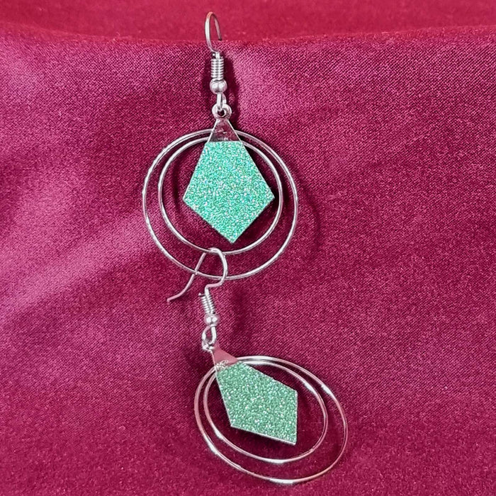 Stylish Party Ready Silver Plated Drop Earrings