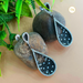 Black AD Stone Silver Plated Earrings