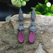 Rose Quartz and AD Stones Silver Plated Brass Earrings For Women