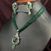 Beautiful Green Beads Garland Necklace & Earrings Set