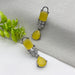 Beautiful Silver Earrings with Lemonstone & CZ Stones